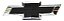 Emblema Grade S10 Black Piano 2012 13 2014 15 16 17 18 Preto - Imagem 1