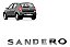 Emblema Escrita Sandero 2013 2014 2015 2016 Cromado - Imagem 1