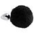 Plug Anal em Metal 5,5 x 2,6 cm com pompom - Imagem 2