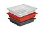 Bandejas para laboratório - 20x25cm - Marca Paterson - kit com 3 (vermelha, branca e cinza) - Imagem 2