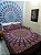 Jogo de Cama Manta Cortina Painel Mandala Tecido Colcha Indiana Casal Queen Decoração Boho Hippie Chic - Imagem 4
