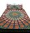 Colcha com Fronha Manta Mandala Tecido Indiano Importada Casal Queen Boho - Imagem 7