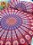 Jogo de Cama com Fronha  Manta Mandala Colcha Indiana Casal Queen Boho Hippie Chic - Imagem 6