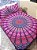 Jogo de Cama com Fronha  Manta Mandala Colcha Indiana Casal Queen Boho Hippie Chic - Imagem 5