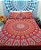 Jogo de Cama com Fronha  Manta Mandala Colcha Indiana Casal Queen Boho Hippie Chic - Imagem 2