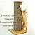 Torre Poste Arranhador para Gatos Brinquedo Interativo Antiestresse 56cm - Imagem 4