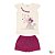 Conjunto Infantil feminino verão short saia Tamanho 1, 2, 3 Menina - Imagem 2