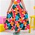 Vestido Longo Feminino Infantil Caju Menina - Imagem 5