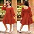 Vestido juvenil curto terra cota - Imagem 1