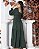 Vestido juvenil longo verde - Imagem 3