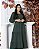Vestido juvenil longo verde - Imagem 4
