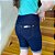 Bermuda Tipo Jeans  Azul e Preta - Imagem 3