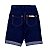 Bermuda Tipo Jeans  Azul e Preta - Imagem 5