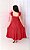 Vestido Longo Vermelho Feminino Pipoca - Imagem 3