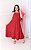 Vestido Longo Vermelho Feminino Pipoca - Imagem 2