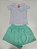 Conjunto Feminino Verão Baby Vest Tamanho 4, 6, 8, 10 Menina - Imagem 10