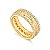 Aliança Versailles Com Brilhantes 7,10MM ( Ouro 12K)  "LEIA DESCRIÇÃO'' - Imagem 1