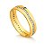 Aliança Meia Cana 5,00MM Onda Com Brilhantes (Ouro 18K)  "LEIA DESCRIÇÃO'' - Imagem 1