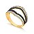 Anel Duplo V ( Ouro 12K / 18 K ) - Imagem 1