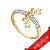 Anel Pave Com Duas Meninas ( Ouro 12K / 18 K ) - Imagem 1