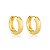 Brinco Argola Liso ¢9,00MM ( Ouro 12K / 18 K ) - Imagem 1