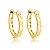 Brinco Click 16,00MM De Altura Com Detalhes Vazados( Ouro 12K / 18 K ) - Imagem 1