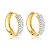Brinco Argola Click  ¢14,000MM Cravejado ( Ouro 12K / 18 K ) - Imagem 1