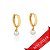 Brinco Click Com Pérola ( Ouro 12K / 18 K ) - Imagem 1
