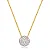 Pingente Redondo Cravejado M ( Ouro 12K / 18K ) - Imagem 1