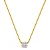 Pingente Quadrado Cravejado P ( Ouro 12k / 18k ) - Imagem 1