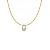 Pingente Gota Cravejada Com Ponto de Luz ( Ouro 12k / 18k ) - Imagem 1