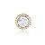 Pingente Redondo Com Borda Cravejada ( Ouro 12k / 18K ) - Imagem 2