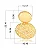 Pingente Tramado Palha / Liso Fechado Coleção Raízes CJ.02 ( Ouro 12k / 18k ) - Imagem 3