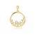 Pingente Redondo Com Detalhes de Pedras ( Ouro 12k / 18k ) - Imagem 2