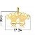 PINGENTE 2 MENINAS ( Ouro 12k / 18k ) - Imagem 2