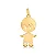 Pingente Menino ( Ouro 12k /Pingente 18k ) - Imagem 1