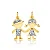 Pingente Casal Cravejado ( Ouro 12k / 18k ) - Imagem 1