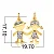 Pingente Casal Cravejado ( Ouro 12k / 18k ) - Imagem 2