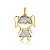 PINGENTE MENINA CRAVEJADO ( Ouro 12k / 18k ) - Imagem 1