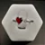 Anel com Zirconia e Coração Vermelho Regulavel A148 (Prata 925) - Imagem 1