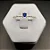 Anel solitário com zircônia central AZUL pequena e zircônias cravejadas no aro S022 (Prata 925) - Imagem 1