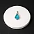 Pingente gota azul - G - P079 ( Prata 925 ) - Imagem 1