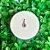 PINGENTE GOTA PINK COM ZIRC. AO REDOR - P108 ( Prata 925 ) - Imagem 1