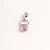 Berloque peso academia 20K rosa BQ116 ( Prata 925 ) - Imagem 1
