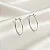 BRINCO ARGOLA ABERTA COM ZIRCONIA B106 ( Prata 925 ) - Imagem 1