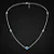 Chocker pedras azul oceano redondas CCH008 ( Prata 925 ) - Imagem 1