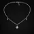 Chocker medalha são bento com pedras coração CCH011 ( Prata 925 ) - Imagem 1