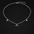 Chocker LOVE com duas zircônias coração branca CCH017 ( Prata 925 ) - Imagem 1