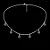 Chocker com 7 trevos da sorte CCH021 ( Prata 925 ) - Imagem 1