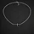 Chocker com cruz lateral central CCH022 ( Prata 925 ) - Imagem 1